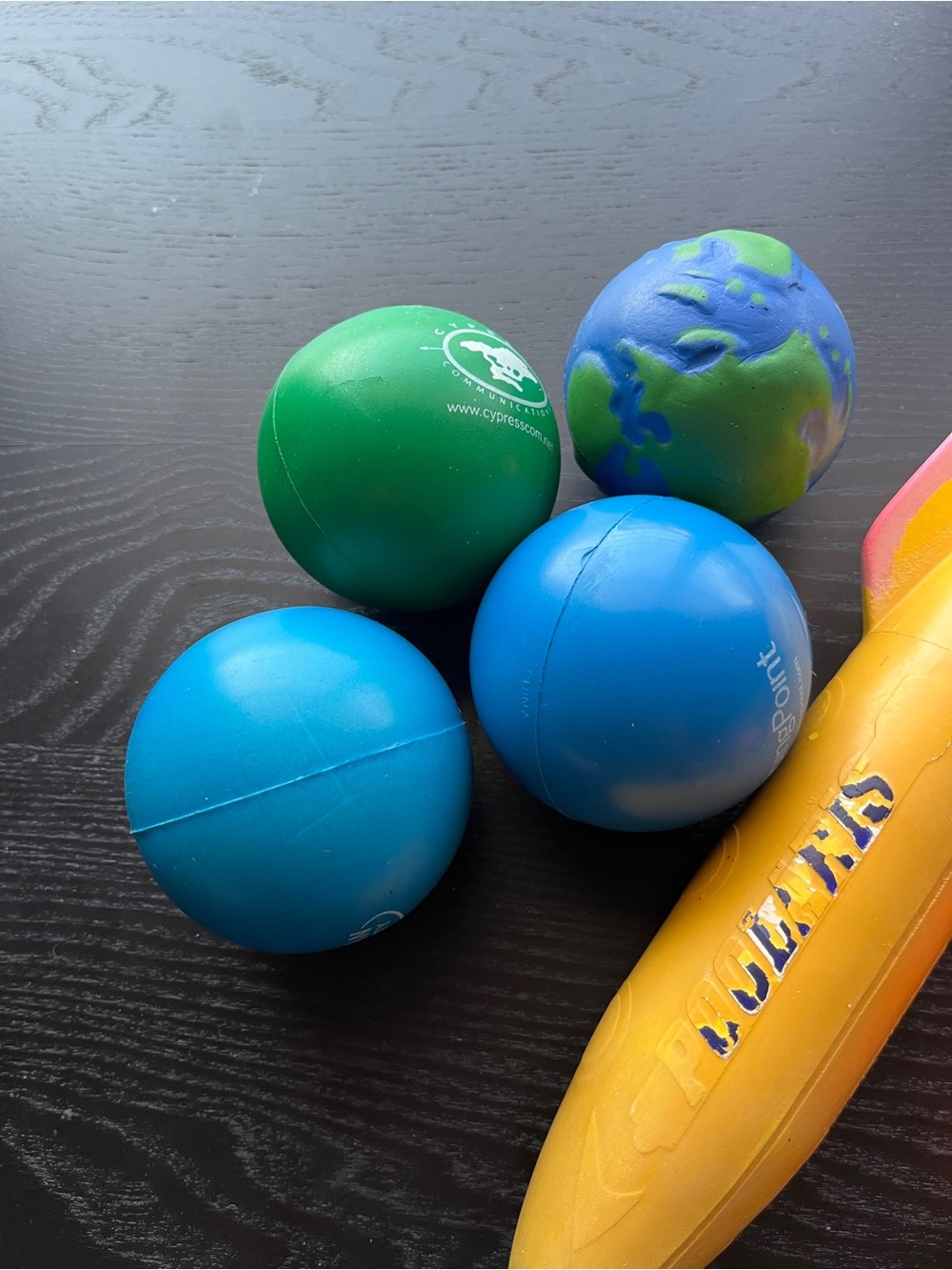 Pool Toys Bundle - Poolmaster Yellow Rocket Torpedo Dive Toy Stress Balls - Picture 5 of 11